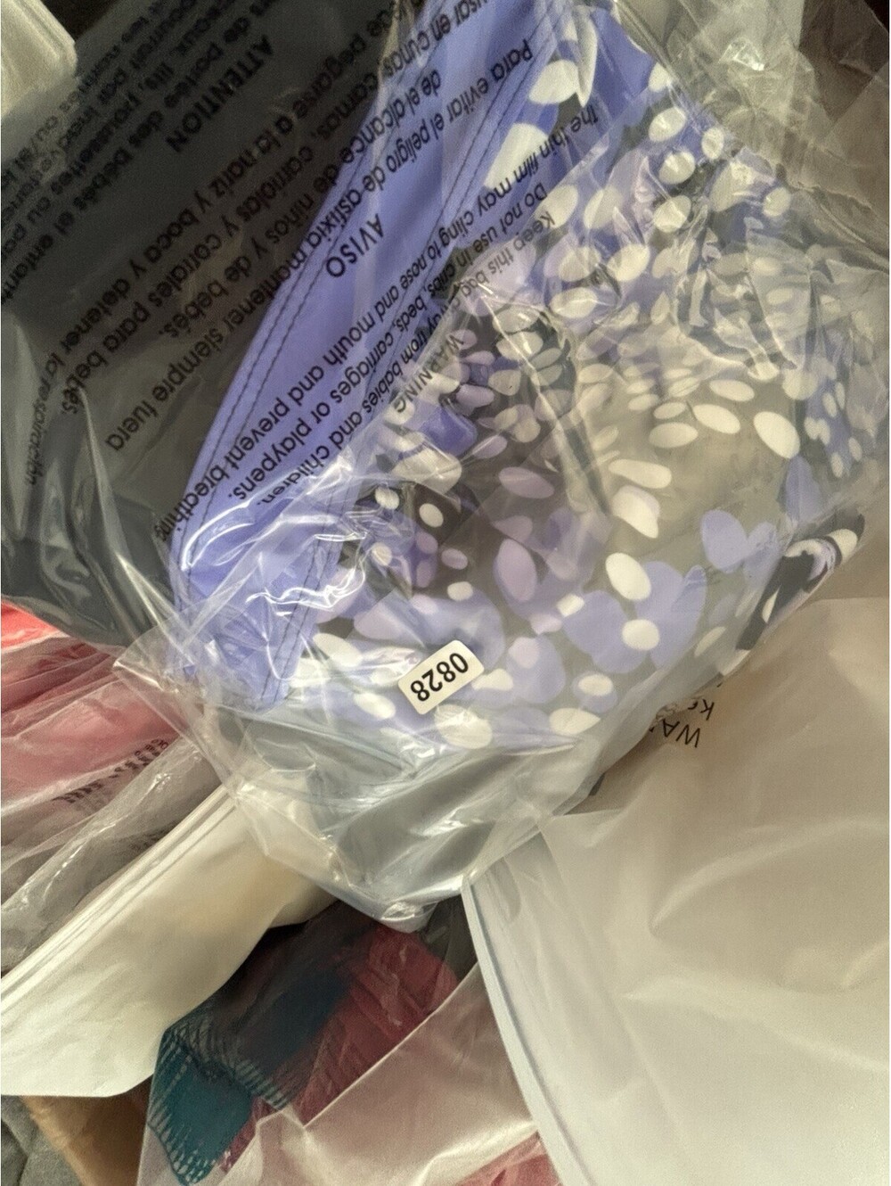 Women’s Tankini Swimsuit Set Black Purple Blue Polka Dot Swim Dress Shorts XL - Picture 10 of 10